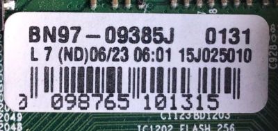 KIT DE TARJETAS PARA TV SAMSUNG / MAIN BN94-08383J / BN41-02346B / BN97-09385J / BN9408383J / FUENTE BN4400856A / L50MSF_FDY / BN44-00856A / T-CON BN96-30065A / 30065A / PANEL CY-JJ050BGNV1H / DISPLAY V500HJ3-PE1 REV.C1 / MODELO HG50ND470SFXZA JY01 - Imagen 3